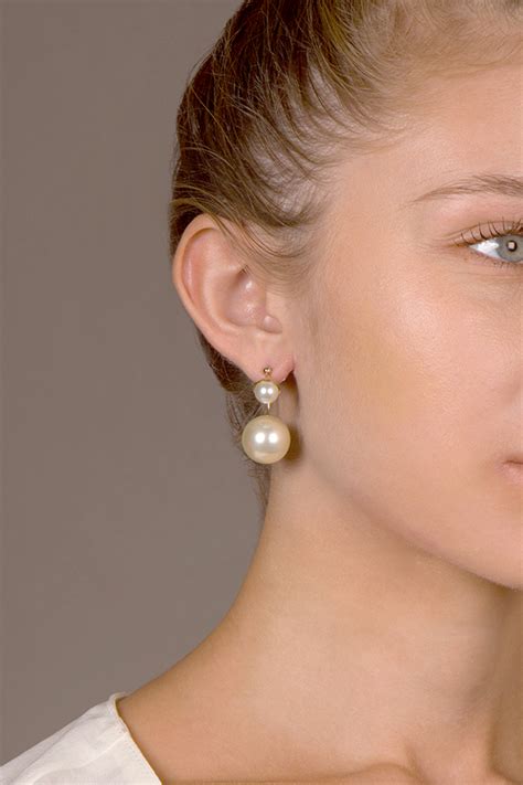 dior earing pearl|christian Dior pearl earrings price.